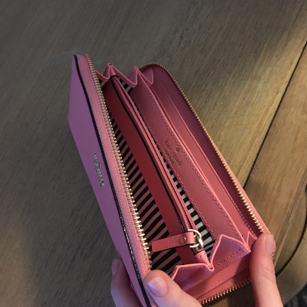 Hot pink Kate spade wallet